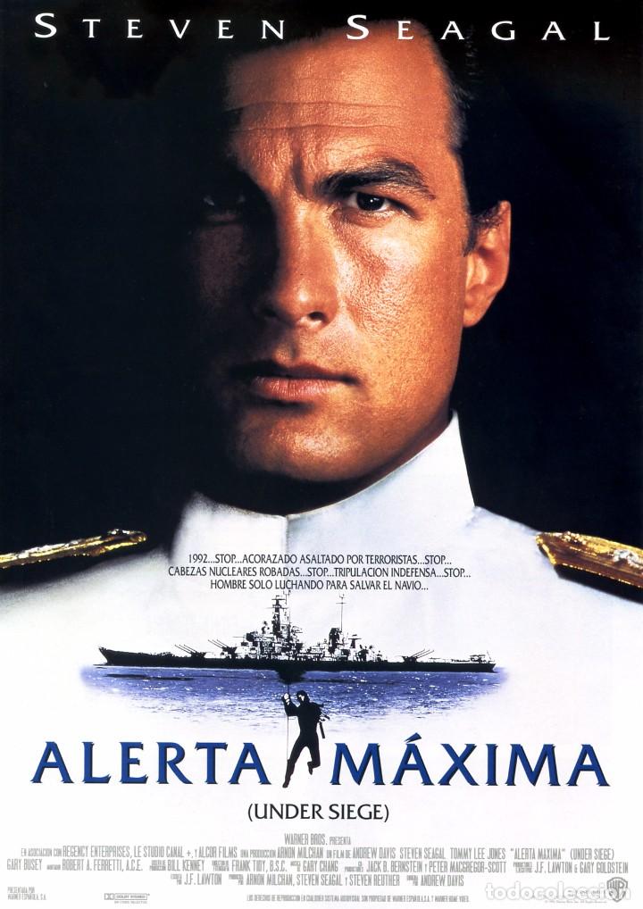 Cine: ALERTA MAXIMA (GU&Iacute;A ORIGINA SIMPLE CON FOTOS DE SU ESTRENO EN ESPA&Ntilde;A) STEVEN SEAGAL