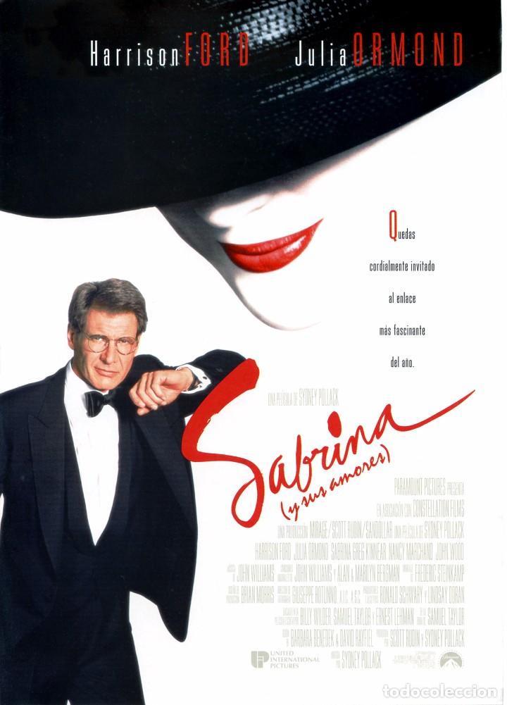 Cine: SABRINA Y SUS AMORES (GU&Iacute;A ORIGINAL DOBLE CON FOTOS DE SU ESTRENO EN ESPA&Ntilde;A) HARRISON FORD