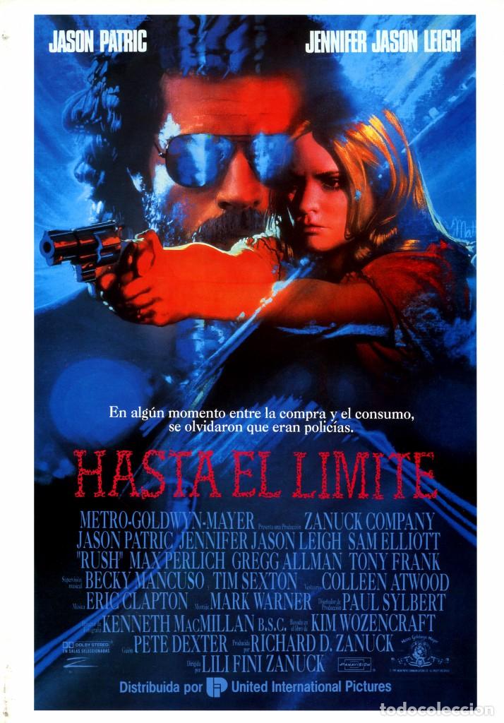 Cine: HASTA EL LIMITE (GU&Iacute;A ORIGINAL DOBLE CON FOTOS DE SU ESTRENO EN ESPA&Ntilde;A)