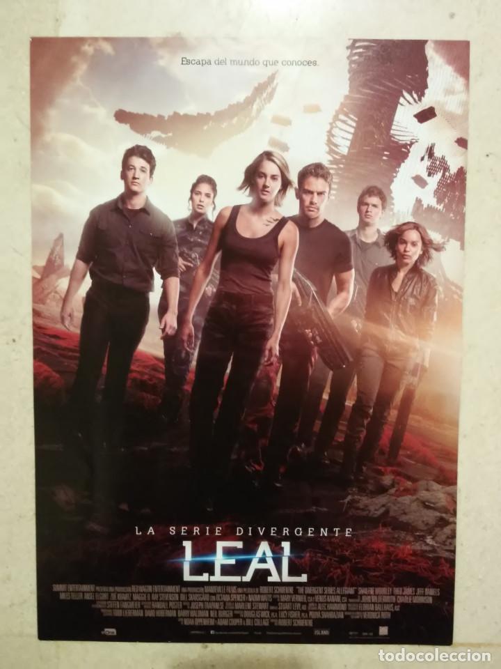 Cine: GUIA ORIGINAL -A4- DIVERGENTE LEAL - CIENCIA FICCION - SERIE - Shailene Woodley