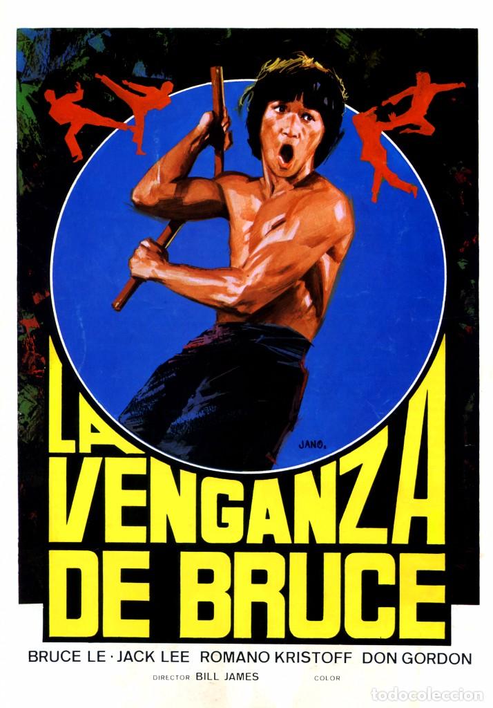 Kino: LA VENGANZA DE BRUCE (GU&Iacute;A ORIGINAL DOBLE CON FOTOS DE SU ESTRENO EN ESPA&Ntilde;A)  ARTES MARCIALES