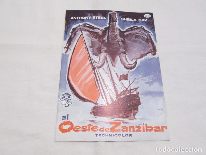 Cinema: AL OESTE DE ZANZIBAR - ANTHONY STEEL - EXCLUSIVAS FLORALVA DISTRIBUCION (HOJA N&ordm; 93)