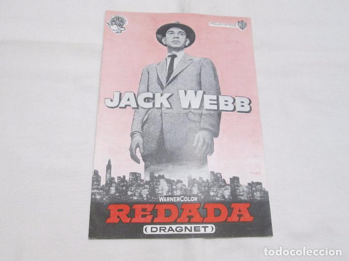 Cinema: REDADA - JACK WEBB - EXCLUSIVAS FLORALVA DISTRIBUCION (HOJA N&ordm; 100)