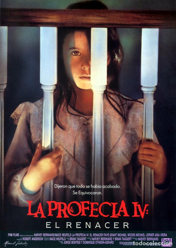 Cine: LA PROFECIA IV EL RENACER (GU&Iacute;A ORIGINAL SIMPLE CON FOTOS DE SU ESTRENO EN ESPA&Ntilde;A)