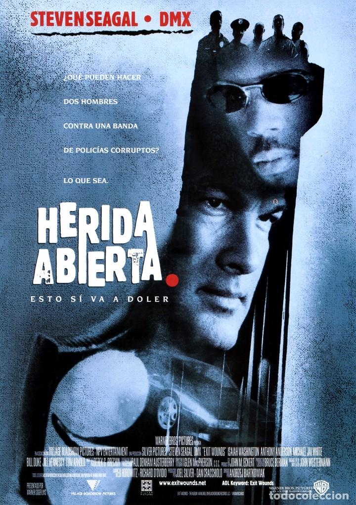 Cinema: HERIDA ABIERTA (GU&Iacute;A ORIGINAL SIMPLE CON FOTOS DE SU ESTRENO EN ESPA&Ntilde;A) STEVEN SEAGAL