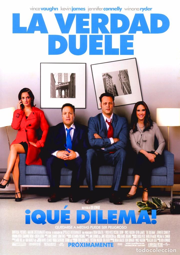 Cine: &iexcl;QUE DILEMA! (GU&Iacute;A ORIGINAL DOBLE CON FOTOS DE SU ESTRENO EN ESPA&Ntilde;A)