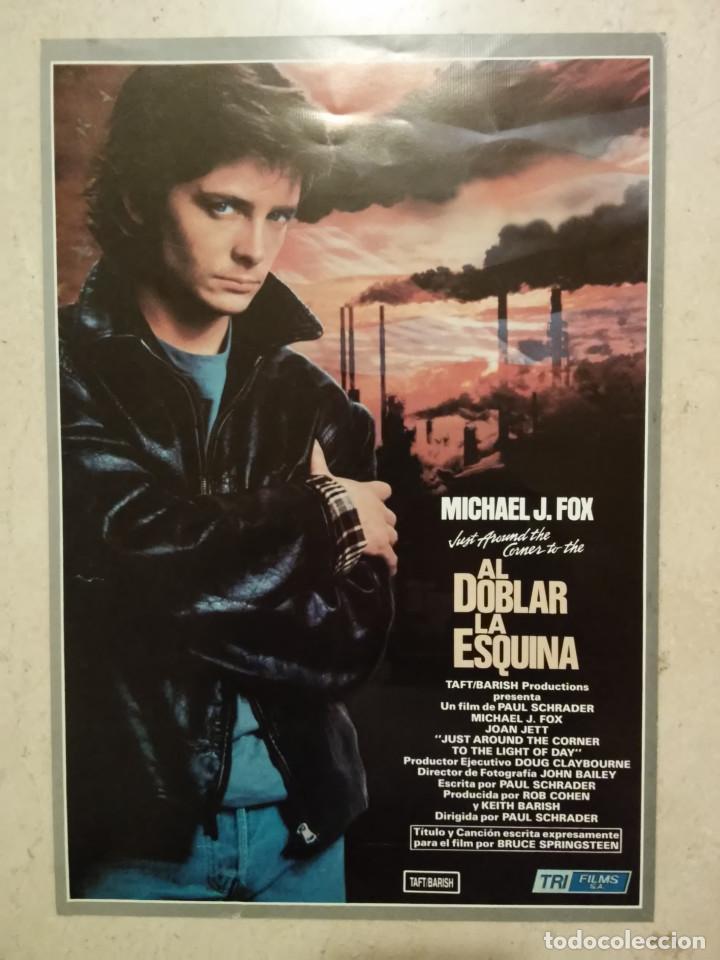 Cine: LAMINA ORIGINAL DISTRIBUIDORA -A4- AL DOBLAR LA ESQUINA - MICHAEL J FOX - ROCK STAR - LIGHT OF DAY