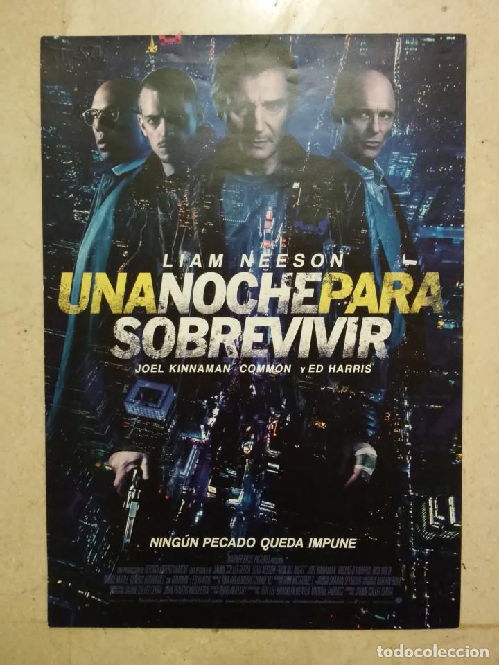 Cine: GUIA ORIGINAL -A4- UNA NOCHE PARA SOBREVIVIR - LIAM NEESON - SUSPENSE - THRILLER