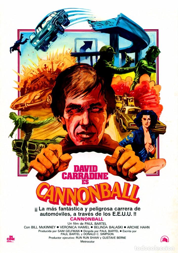 Cine: CANNONBALL (GU&Iacute;A ORIGINAL SIMPLE DE SU ESTRENO EN ESPA&Ntilde;A) DAVID CARRADINE