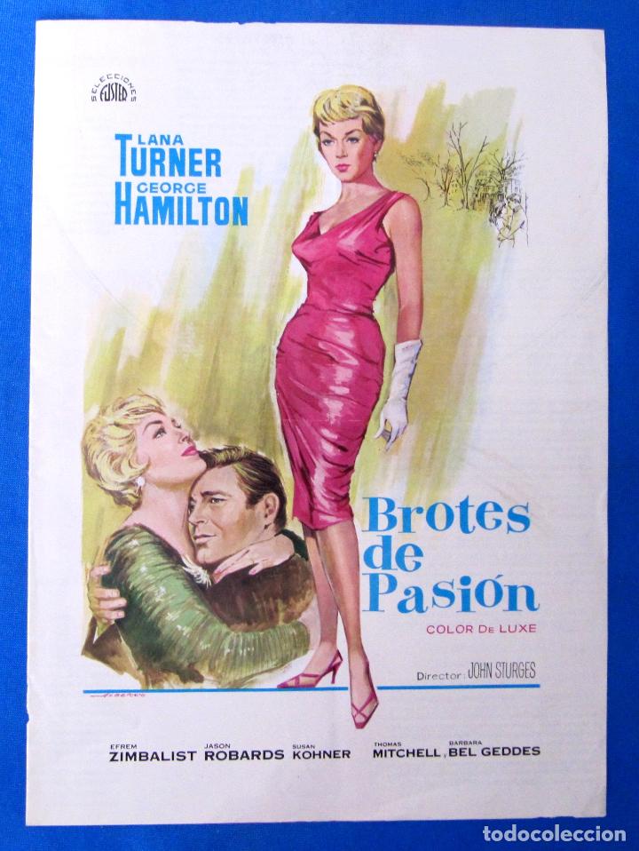Cine: PRESS BOOK. BROTES DE PASI&Oacute;N. LANA TURNER, GEORGE HAMILTON, JASON ROBARDS. DIR. JOHN STURGES, 1967.