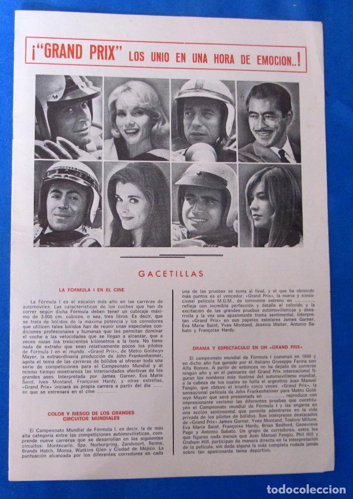 Cine: PRESS BOOK. GRAND PRIX. JAMES GARDNER, EVAMARIE SAINT, YVES MONTAND, TOSHIRO MIFUNE, S/F.