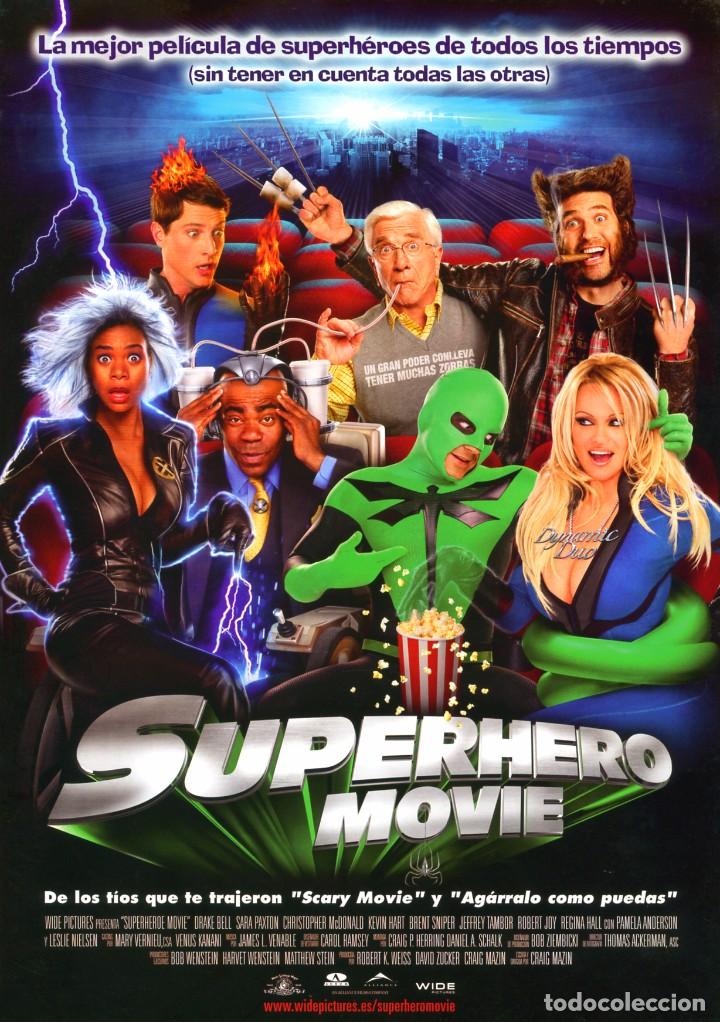 Cinema: SUPERHERO MOVIE (GU&Iacute;A ORIGINAL SIMPLE CON FOTOS DE SU ESTRENO EN ESPA&Ntilde;A)
