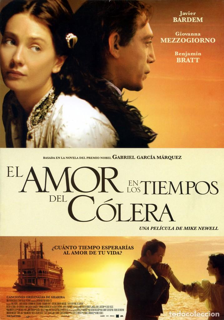 Kino: EL AMOR EN LOS TIEMPOS DEL C&Oacute;LERA (GU&Iacute;A ORIGINAL DOBLE CON FOTOS DE SU ESTRENO EN ESPA&Ntilde;A)