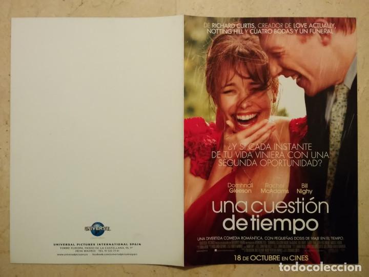 Cine: GUIA ORIGINAL DOBLE -A4- UNA CUESTION DE TIEMPO - ALBUM - RACHEL MCADAMS