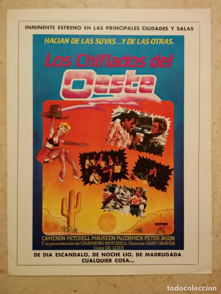 Cine: FICHA ORIGINAL para EMPRESARIOS -A4- LOS CHIFLADOS DEL OESTE - ALBUM - CAMERON MITCHELL