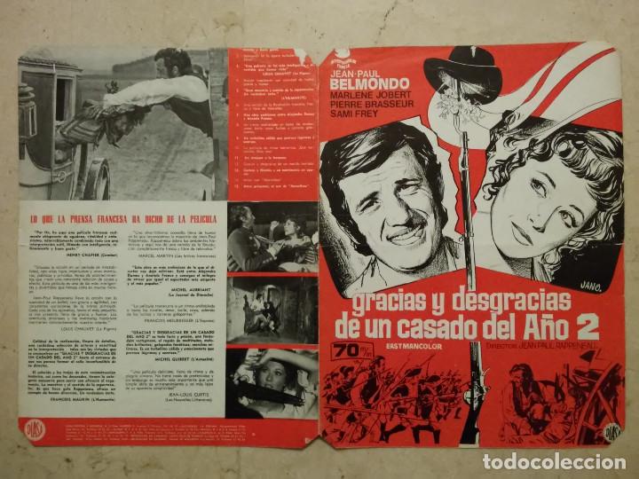 Cine: GUIA ORIGINAL 24*34 - GRACIAS Y DESGRACIAS DE UN CASADO DEL A&Ntilde;O 2 - JEAN PAUL BELMONDO