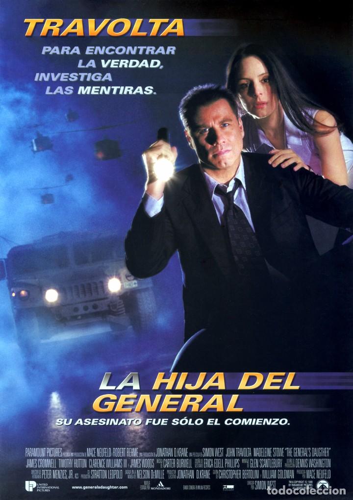 Cine: LA HIJA DEL GENERAL (GU&Iacute;A ORIGINAL DOBLE CON FOTOS DE SU ESTRENO EN ESPA&Ntilde;A) JOHN TRAVOLTA