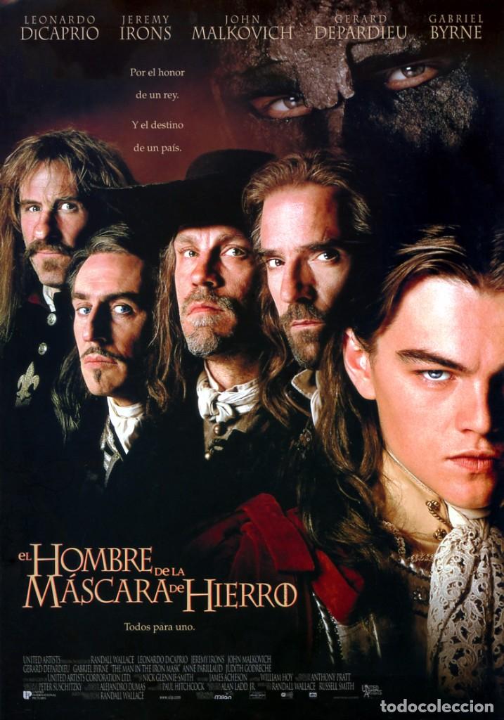 Cine: EL HOMBRE DE LA M&Aacute;SCARA DE HIERRO (GU&Iacute;A ORIGINAL DOBLE CON FOTOS DE SU ESTRENO EN ESPA&Ntilde;A)