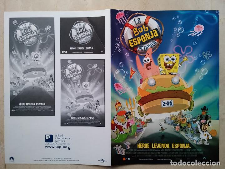 Cine: GUIA ORIGINAL DOBLE -A4- BOB ESPONJA LA PELICULA - ANIMACION