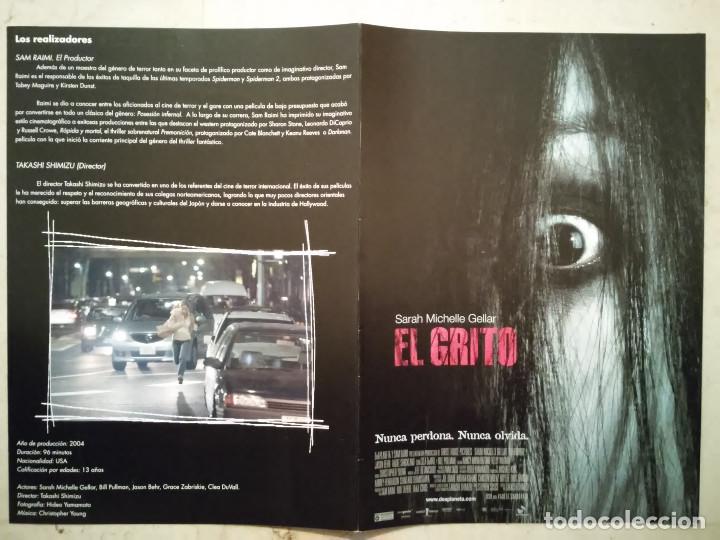 Cine: GUIA ORIGINAL DOBLE -A4- EL GRITO - TERROR - SARAH MICHELLE GELLAR