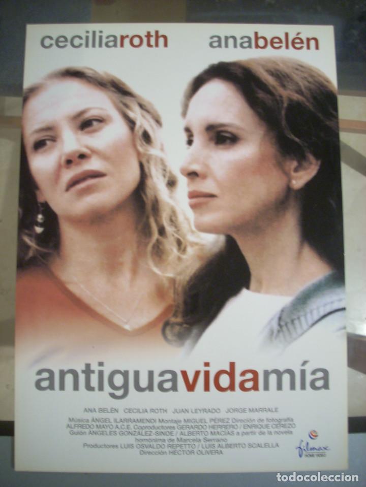 Cine: GUIA DE VIDEO ORIGINAL -A4- ANTIGUA VIDA MIA - ANA BELEN - CECILIA ROTH - CINE ESPA&Ntilde;OL