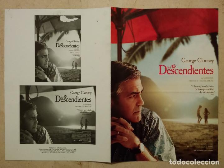 Cine: GUIA ORIGINAL DOBLE -A4- LOS DESCENDIENTES - ALBUM - GEORGE CLOONEY