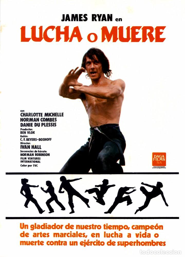 Cine: LUCHA O MUERE (GU&Iacute;A ORIGINAL SIMPLE CON FOTOS DE SU ESTRENO EN ESPA&Ntilde;A) ARTES MARCIALES