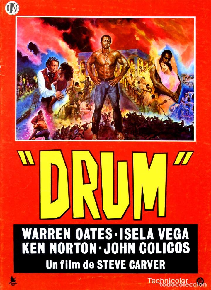 Cin&eacute;ma: DRUM (GU&Iacute;A ORIGINAL DOBLE CON FOTOS DE SU ESTRENO EN ESPA&Ntilde;A) KEN NORTON - WARREN OATES