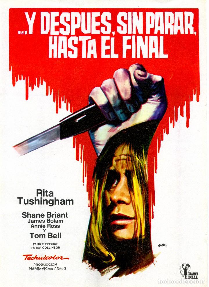 Kino: ...Y DESPUES, SIN PARAR,HASTA EL FINAL (GU&Iacute;A ORIGINAL DOBLE CON FOTOS  DE SU ESTRENO EN ESPA&Ntilde;A)