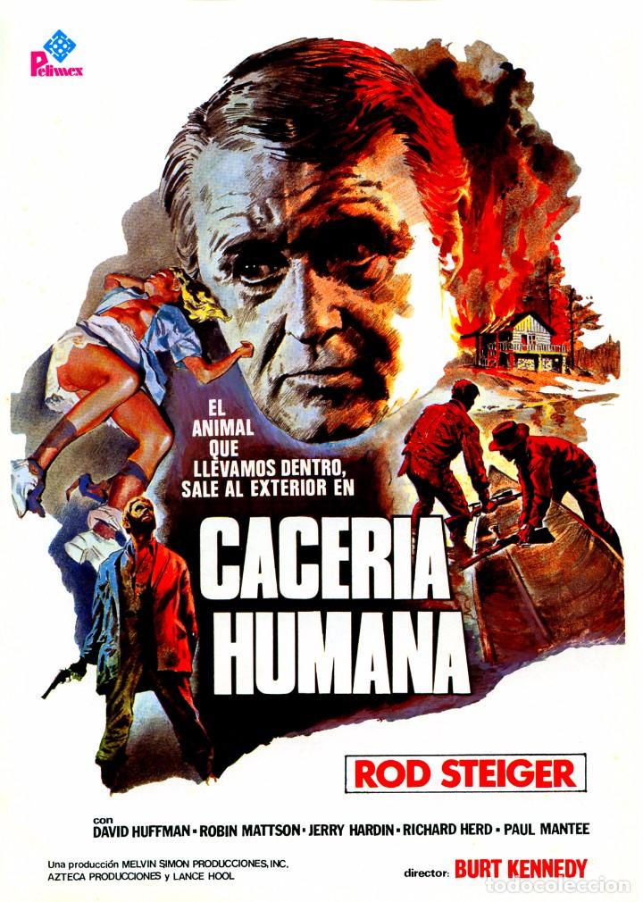 Cin&eacute;ma: CACERIA HUMANA (GU&Iacute;A ORIGINAL SIMPLE CON FOTOS DE SU ESTRENO EN ESPA&Ntilde;A) ROD STEIGER