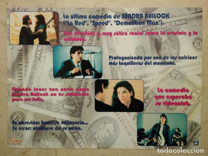 Cine: GUIA VIDEOCLUB ORIGINAL -A4- MI NOVIO QUIERE SER MILLONARIO - SANDRA BULLOCK - COMEDIA