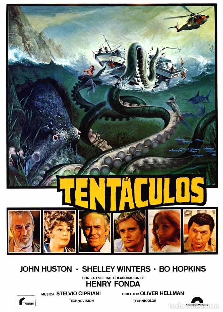 Cinema: TENT&Aacute;CULOS (GU&Iacute;A ORIGINAL SIMPLE  DE SU ESTRENO EN ESPA&Ntilde;A CON FOTOS) JOHN HUSTON