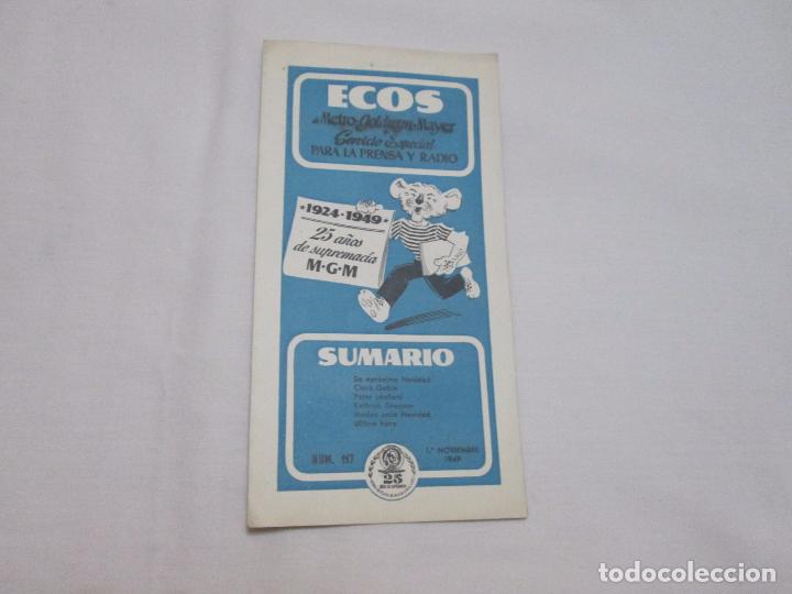 Kino: ECOS DE METRO.GOLDWYN.MAYER - N&ordm; 117 - 1 NOVIEMBRE 1949