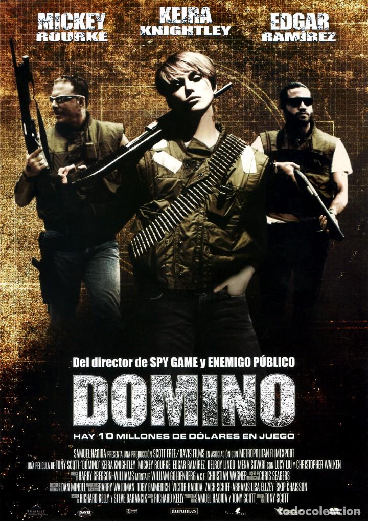 Cinema: DOMINO (GU&Iacute;A ORIGINAL SIMPLE CON FOTOS DE SU ESTRENO) MICKEY ROURKE - KEIRE KNIGHTLEY