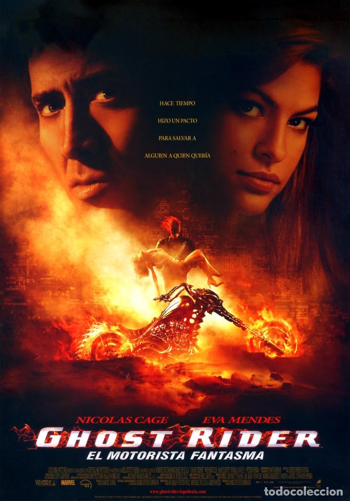 Cine: GHOST RIDER EL MOTORISTA FANTASMA (GU&Iacute;A ORIGINAL DOBLE DE SU ESTRENO) NICOLAS CAGE - EVA MENDES.