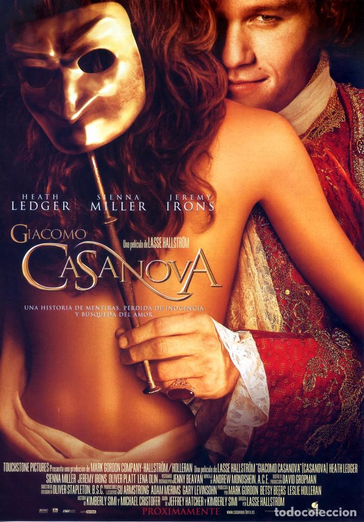 Cine: GIACOMO CASANOVA (GU&Iacute;A ORIGINAL DOBLE CON FOTOS DE SU ESTRENO EN ESPA&Ntilde;A)