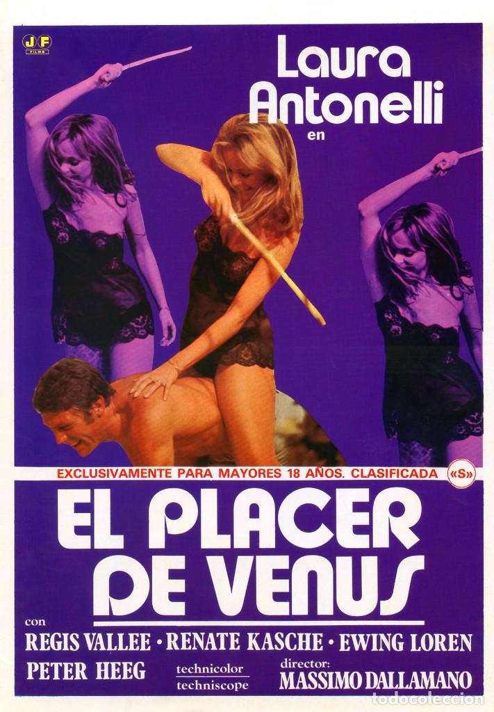 Cine: EL PLACER DE VENUS (GU&Iacute;A ORIGINAL DOBLE CON FOTOS DE SU ESTRENO) LAURA ANTONELLI