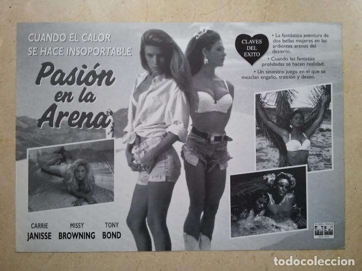 Cine: GUIA DE VIDEOCLUB ORIGINAL -A4- PASION EN LA ARENA -CLASIFICADA S - CARRIE JANISSE - MUSSIY BROWNING