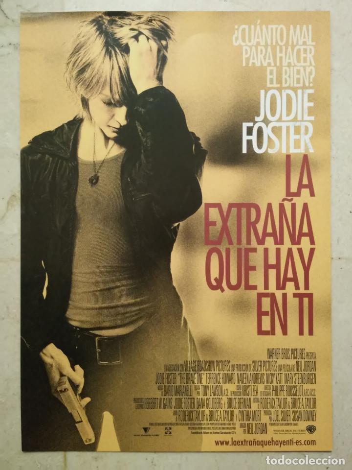 Cine: GUIA ORIGINAL -A4- LA EXTRA&Ntilde;A QUE HAY EN TI - JODIE FOSTER - THRILLER - DRAMA