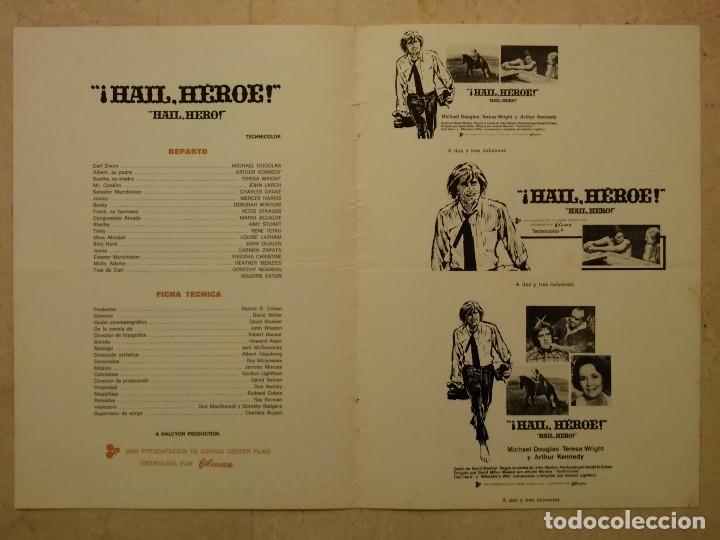 Cine: LIBRITO ORIGINAL FILMAX - HAIL HEROE - MICHAEL DOUGLAS - Foto 2