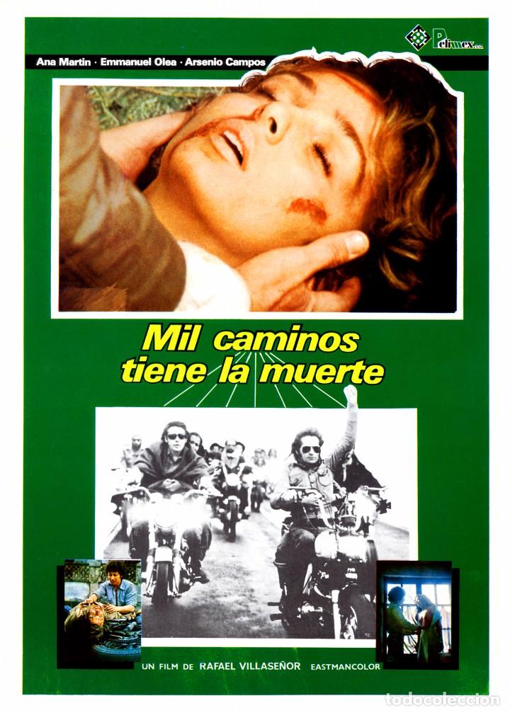 Cine: MIL CAMINOS TIENE LA MUERTE (GU&Iacute;A ORIGINAL SIMPLE CON FOTOS DE SU ESTRENO EN ESPA&Ntilde;A)