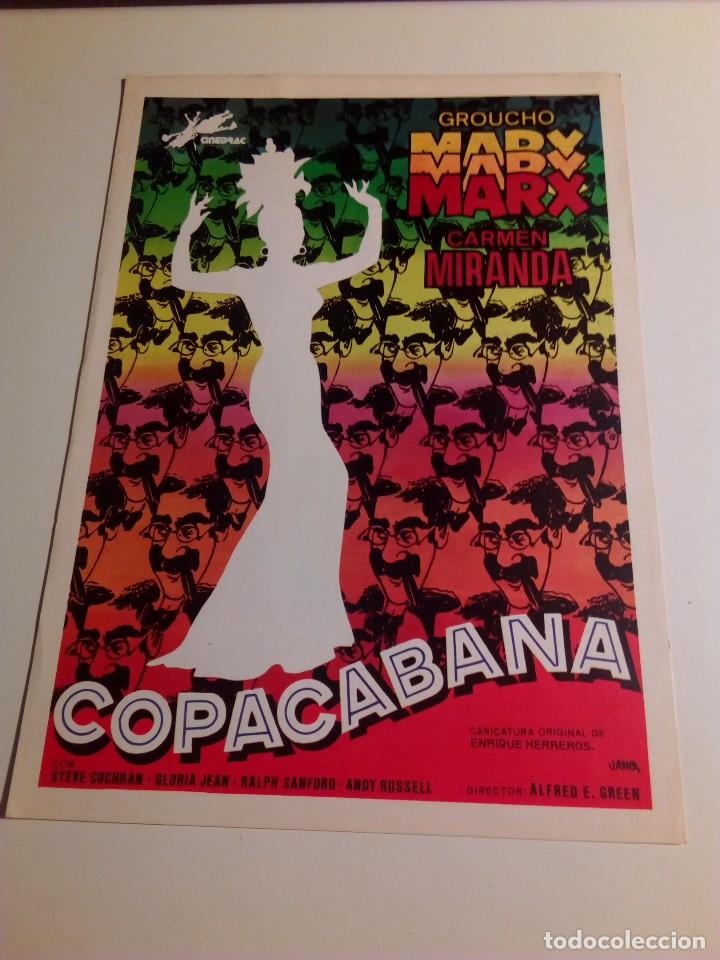 Cine: Copacabana. Groucho Marx. Guia simple. Cinedrac s.a.