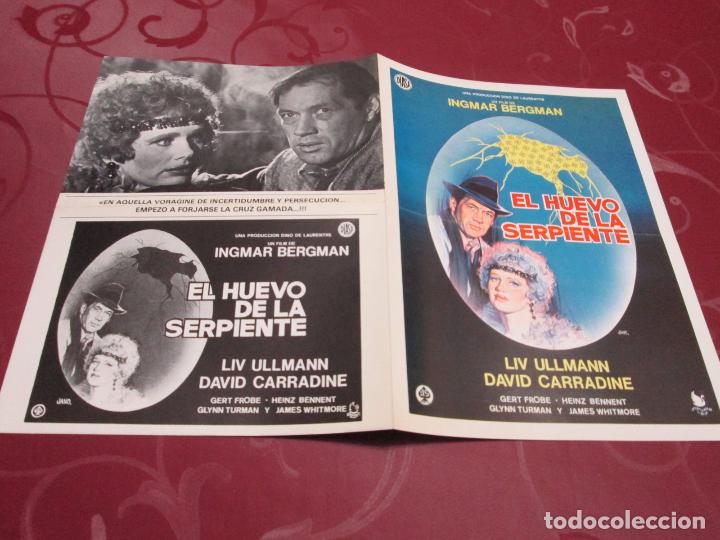Cin&eacute;ma: EL HUEVO DE LA SERPIENTE - LIV ULLMANN - DIASA