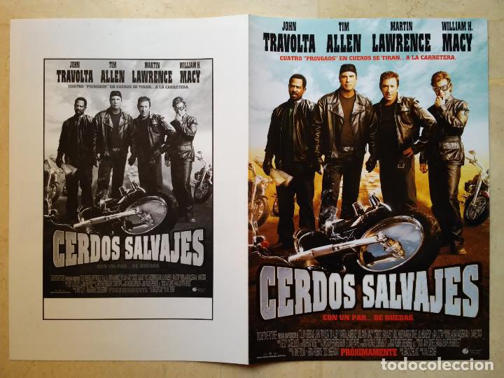 Kino: GUIA ORIGINAL DOBLE -A4 - CERDOS SALVAJES - JOHN TRAVOLTA - TIM ALLEN