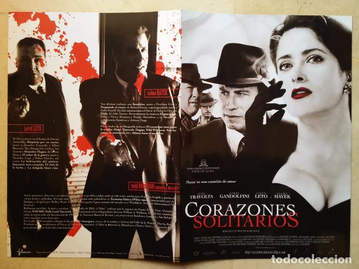 Kino: GUIA ORIGINAL DOBLE -A4 -CORAZONES SOLITARIOS - JOHN TRAVOLTA - SALMA HAYEK