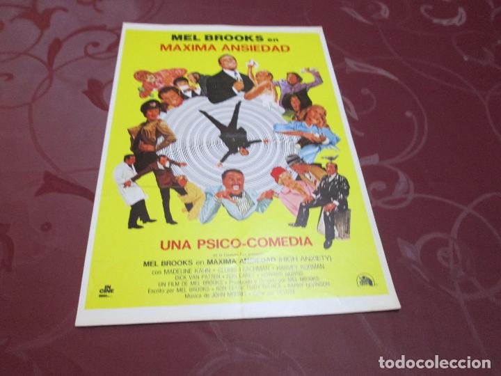 Cin&eacute;ma: MAXIMA ANSIEDAD - MEL BROOKS - IN CINE