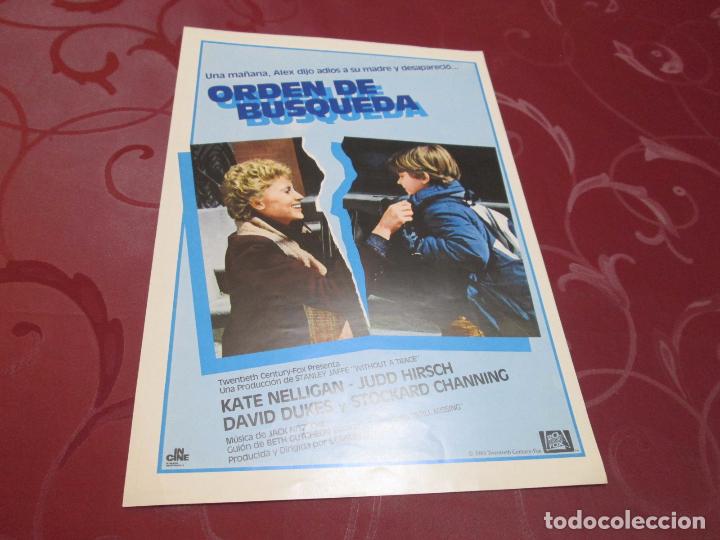 Cinema: ORDEN DE BUSQUEDA - KATE NELLIGAN - IN CINE