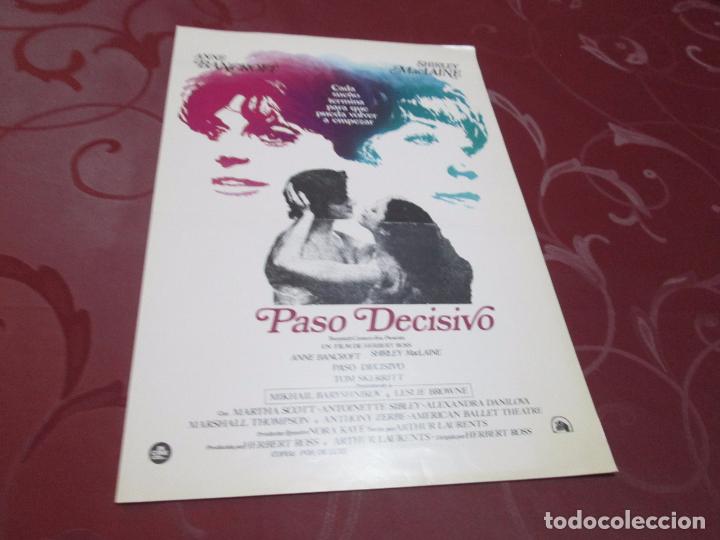 Cin&eacute;ma: PASO DECISIVO - ANNE BANCROFT - IN CINE
