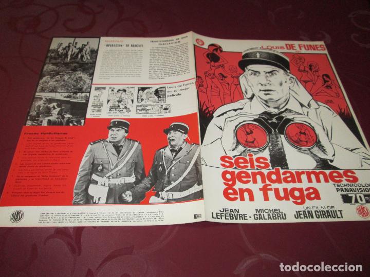 Cinema: SEIS GENDARMES EN FUGA - LOUIS DE FUNES - DIASA