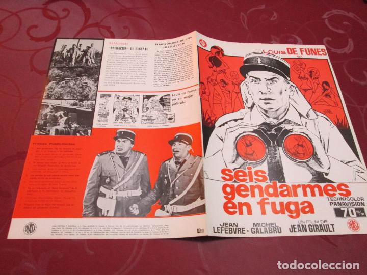 Cin&eacute;ma: SEIS GENDARMES EN FUGA - LOUIS DE FUNES - DIASA